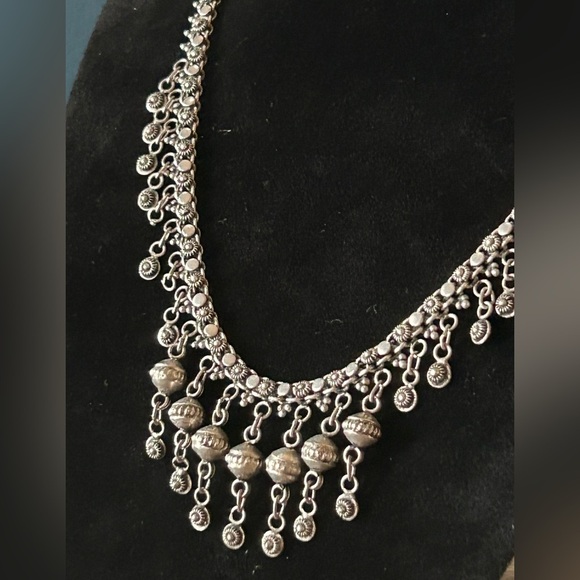 Vintage Sterling Silver Handmade Choker - Picture 7 of 16